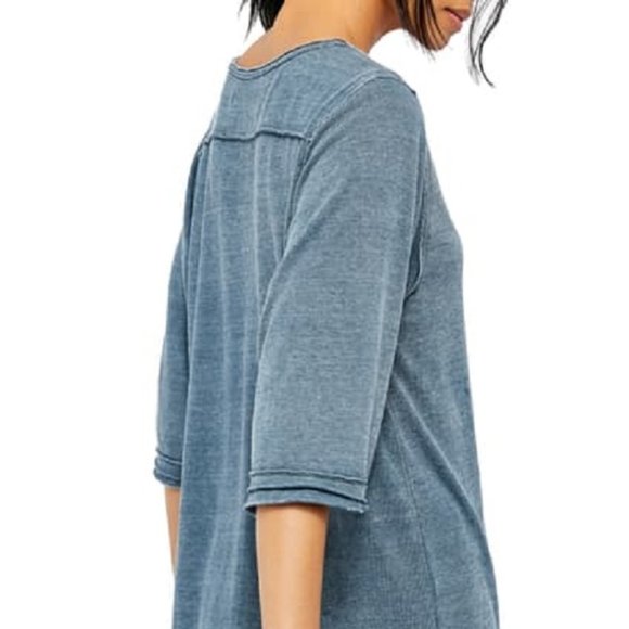 Free People OB1102104 Morgan Henley Top Smoke - Picture 2 of 7